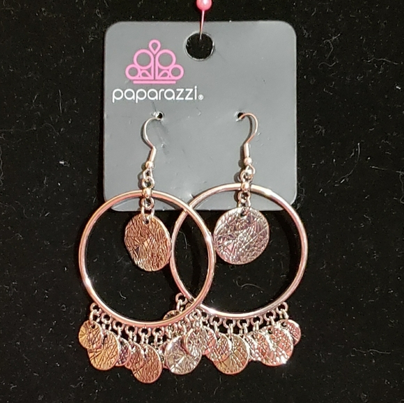 Paparazzi Earrings - Start From Scratch Silver